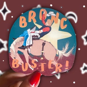 Bronc Buster Sticker | Cowboy Sticker, Western Sticker, Rodeo Sticker, Ranch Stickers, Horse Sticker, Bucking Bronco Art, Western Art