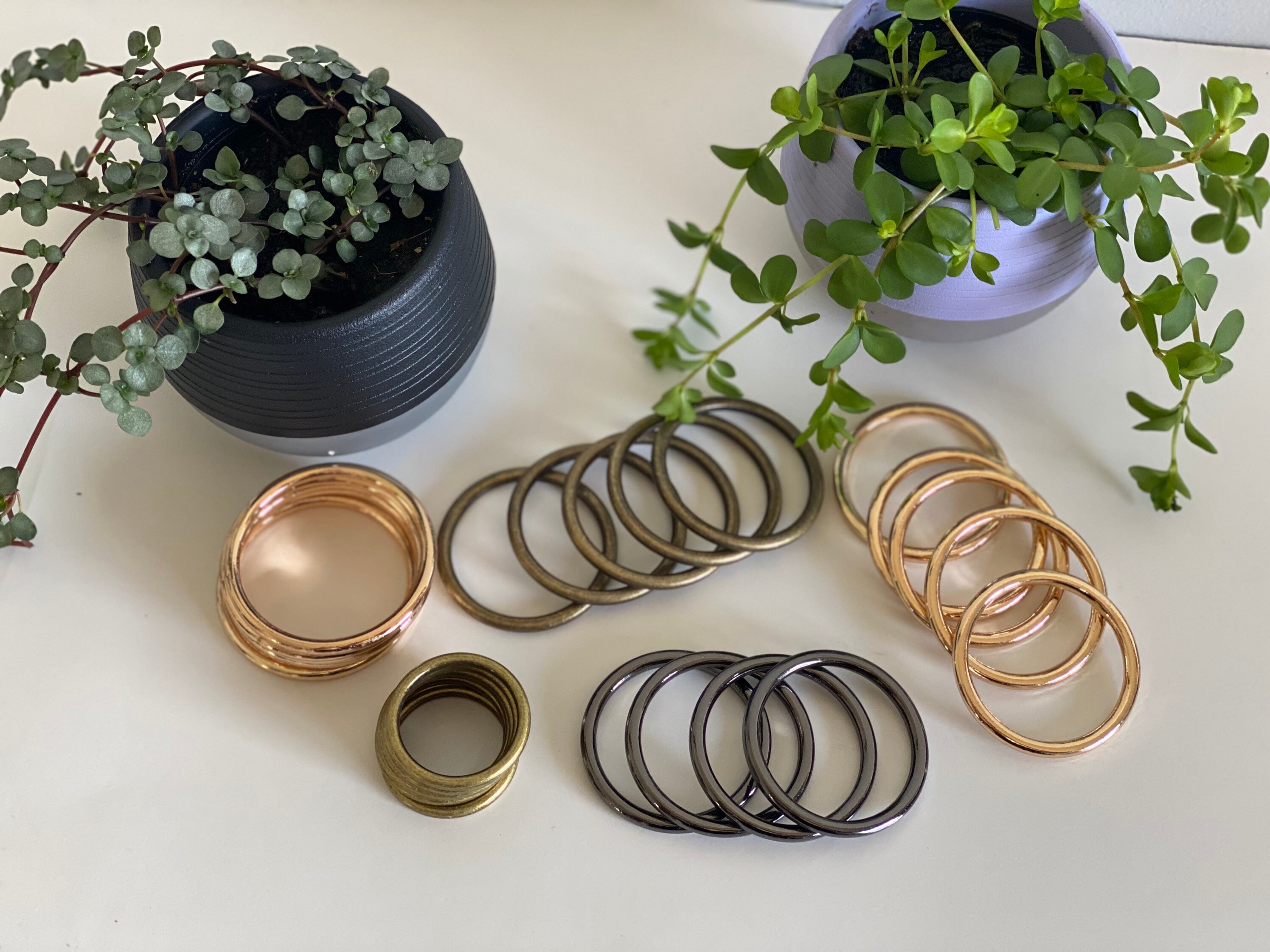 Metal rings for Macrame Etsy