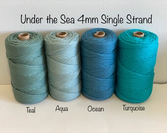 Macrame cord supplies and creations by HollowNestMacrame on Etsy