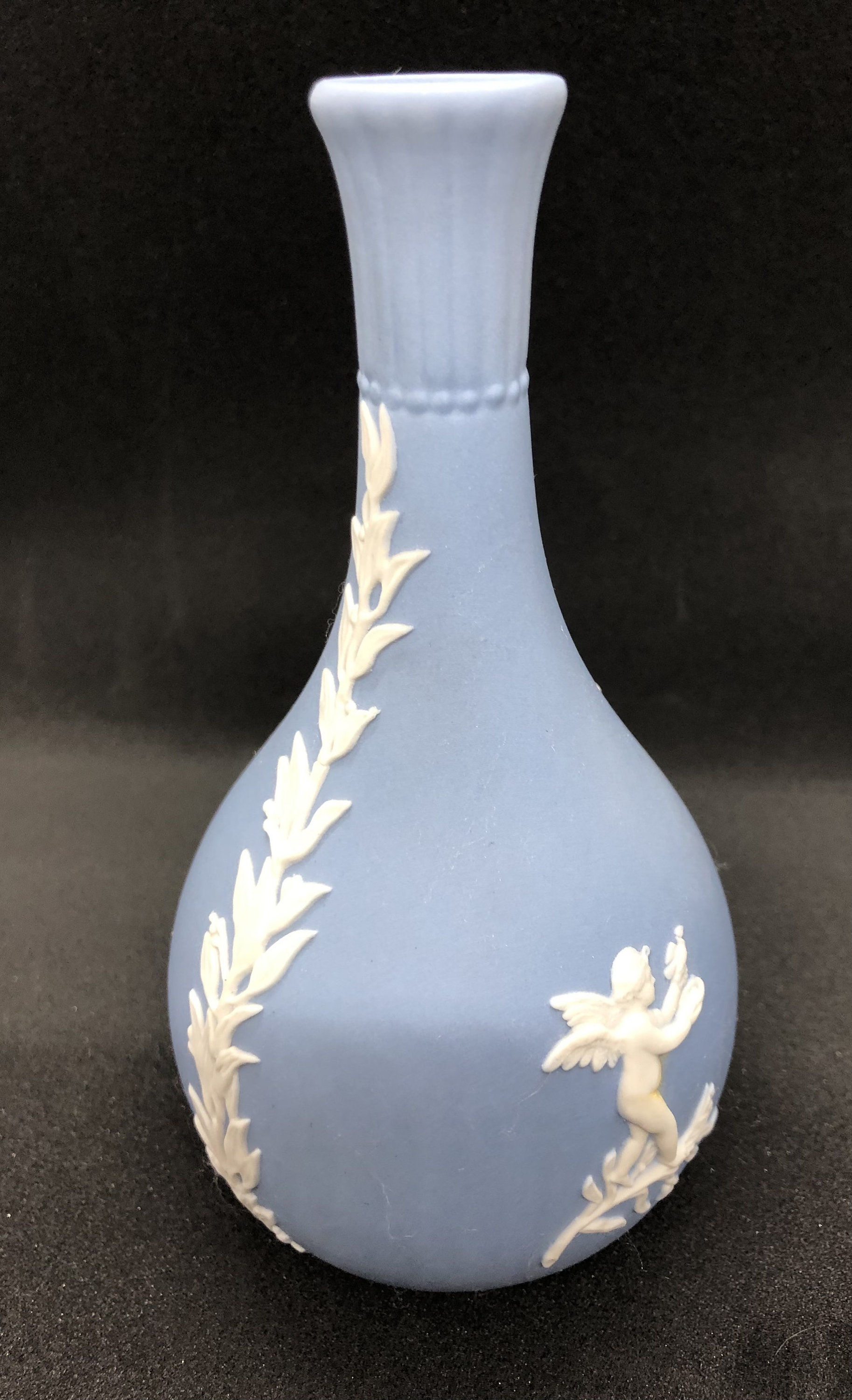 Blue wedgewood jasperware bud vase Etsy