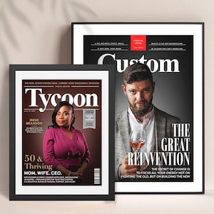 Custom Magazine Cover Print, Birthday Gift for Boss Husband Wife, Personalized Business Gifts Custom Forbes Magazine Appreciation Gift Idea