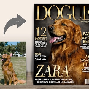 DOGUE Magazine Cover — Zara — Custom DOGUE cover featuring Zara in luxury fashion magazine style.
