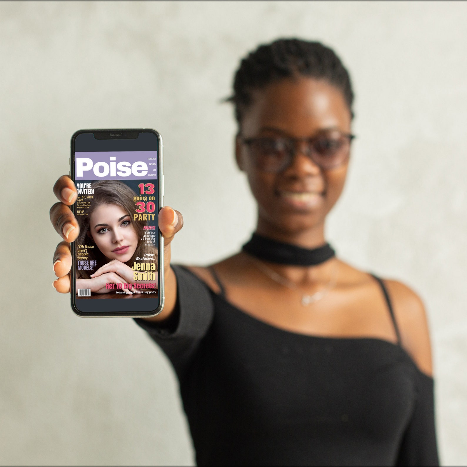 13 Going on 30 Party Theme, Poise Magazine Cover Template, 30th 13 Going on 30 Party Theme, Poise Magazine Cover Template, 30th