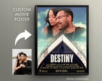 Custom Movie Poster, Custom Titanic Poster Gift for Him or Her, Memorable Anniversary Gifts for Couples Unique Birthday Christmas Gift Ideas