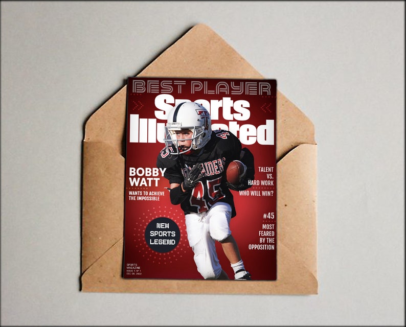 Sports Gifts for Him or Her Custom Magazine Cover Sports Etsy