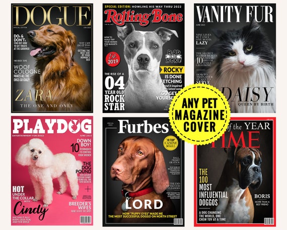 Custom Magazine Cover Pet Portrait main image 1