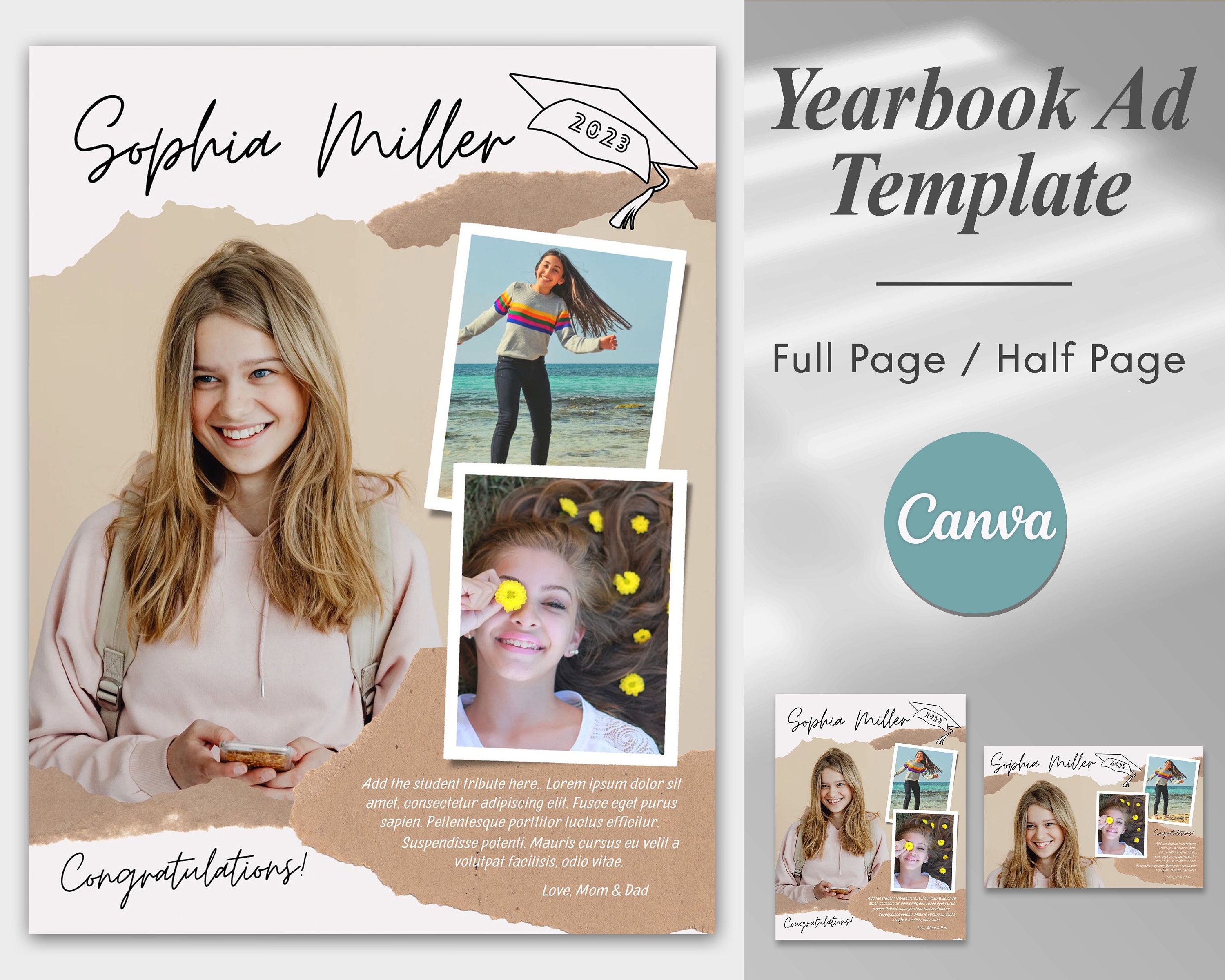 Yearbook Template - Etsy