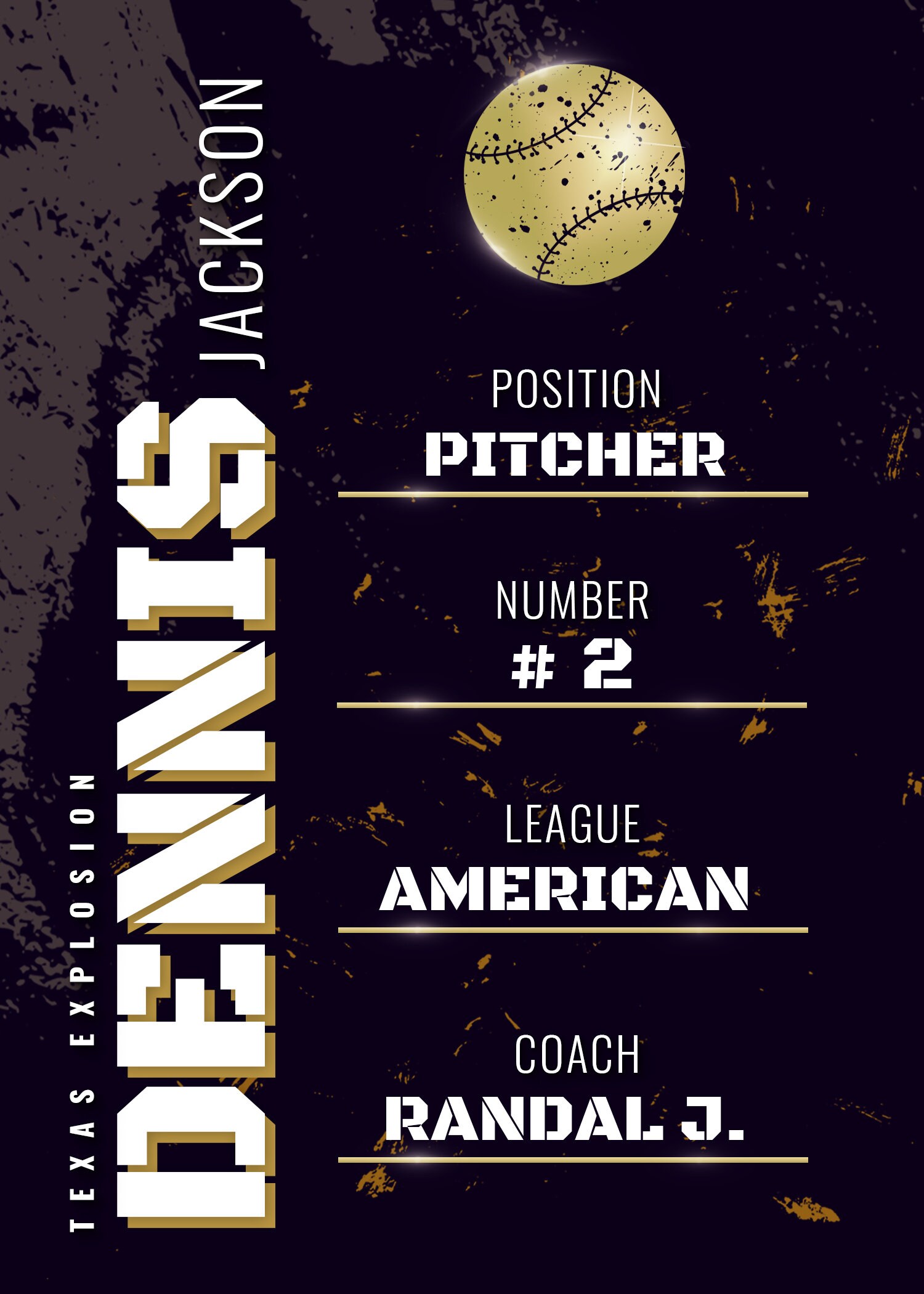 Baseball Cards Template Trading Card Template Grunge and - Etsy