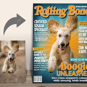 Custom Rolling Bone Magazine — Boogie — Custom Rolling Bone cover featuring Boogie in playful music-magazine style.
