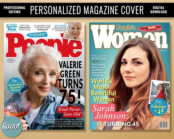 Custom Magazine Cover, 30th 40th 50th Birthday Gift for Women Anniversary Gifts for Wife, Sister Gift from Sister, Personalized Gift for Her Il_570xn
