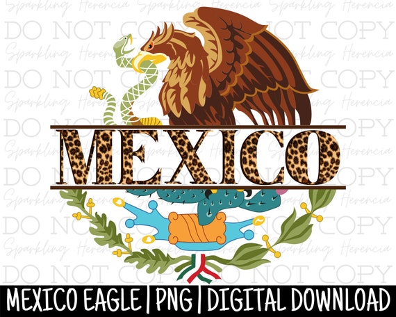 Mexican Eagle PNG Aguila Mexicana Mexico Escudo Nacional - Etsy