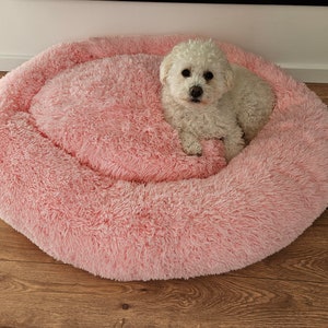 Hundekorb küscheliges Tierbett für Hunde und Katzen, HAND-MADE Pink