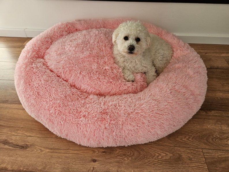 Hundekorb küscheliges Tierbett für Hunde und Katzen, HAND-MADE Pink