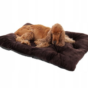 Pamek Hundekorb Tierbett, Hundebett, Katzenbett waschbar Flauschiges 100/70 cm, Strapazierfähigen Pelzstoff., Sehr weich und küschelig Bild 7