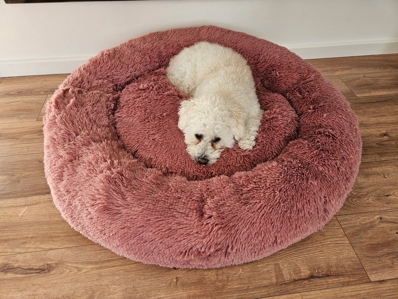 Hundekorb küscheliges Tierbett für Hunde und Katzen, HAND-MADE Old Rosa