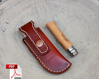 Leather Knife Sheath Pattern for Opinel 7, 8, 9 (PDF Download)