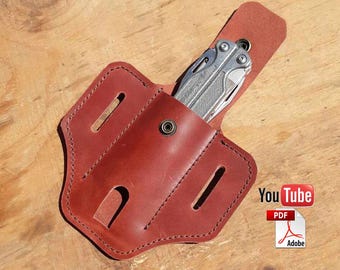 Leatherman Leather Sheath Pattern – Digital PDF Template | DIY Leathercraft | Outdoor EDC Sheath | Handmade Leather Lovers Gift