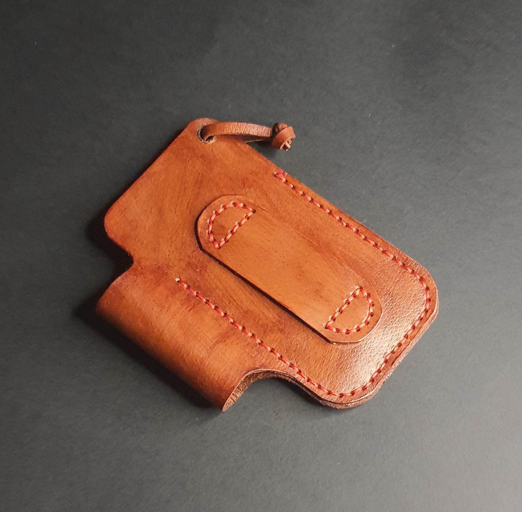 Folding Knife Leather Sheath for Flashlight EDC Pocket Etsy