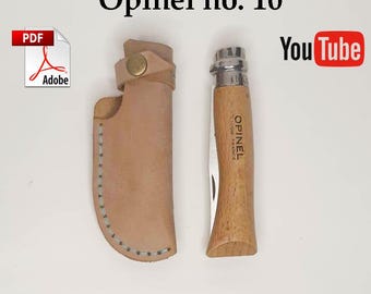 Leather Knife Sheath Pattern for Opinel 10 (PDF)