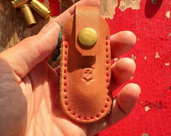 Handmade Leather Sheath for Victorinox Classic SD Swiss Knife