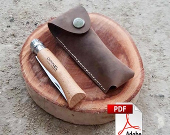 Leather Knife Sheath Pattern for Opinel 7-10 (PDF)