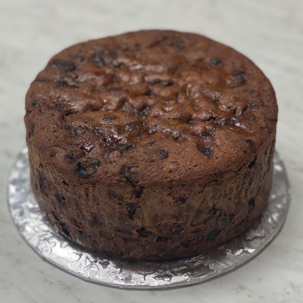 Traditional English Rich fruit cake - not iced.