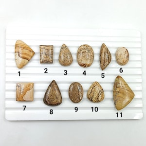 Pietre preziose di diaspro naturale per la creazione di gioielli, cabochon di diaspro con retro piatto e liscio, regalo, diaspro per gioielli, pietra preziosa di diaspro
