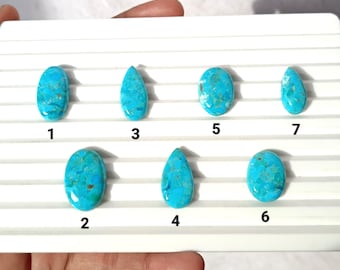 Kingman Turquoise Cabochon: Sky Blue Jewelry Making Stone