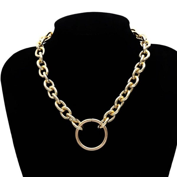 CHAIN CHOKER NECKLACE  - Kettenglied Choker