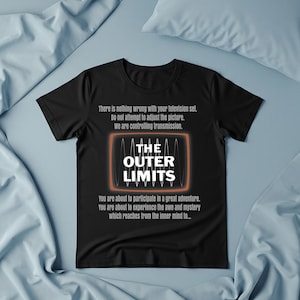 Vintage Outer Limits TV T-Shirt – Retro Sci-Fi Cult Show Tee | Classic 1960s Television Merch for Fans, Collectors, and Sci-Fi Enthusiasts