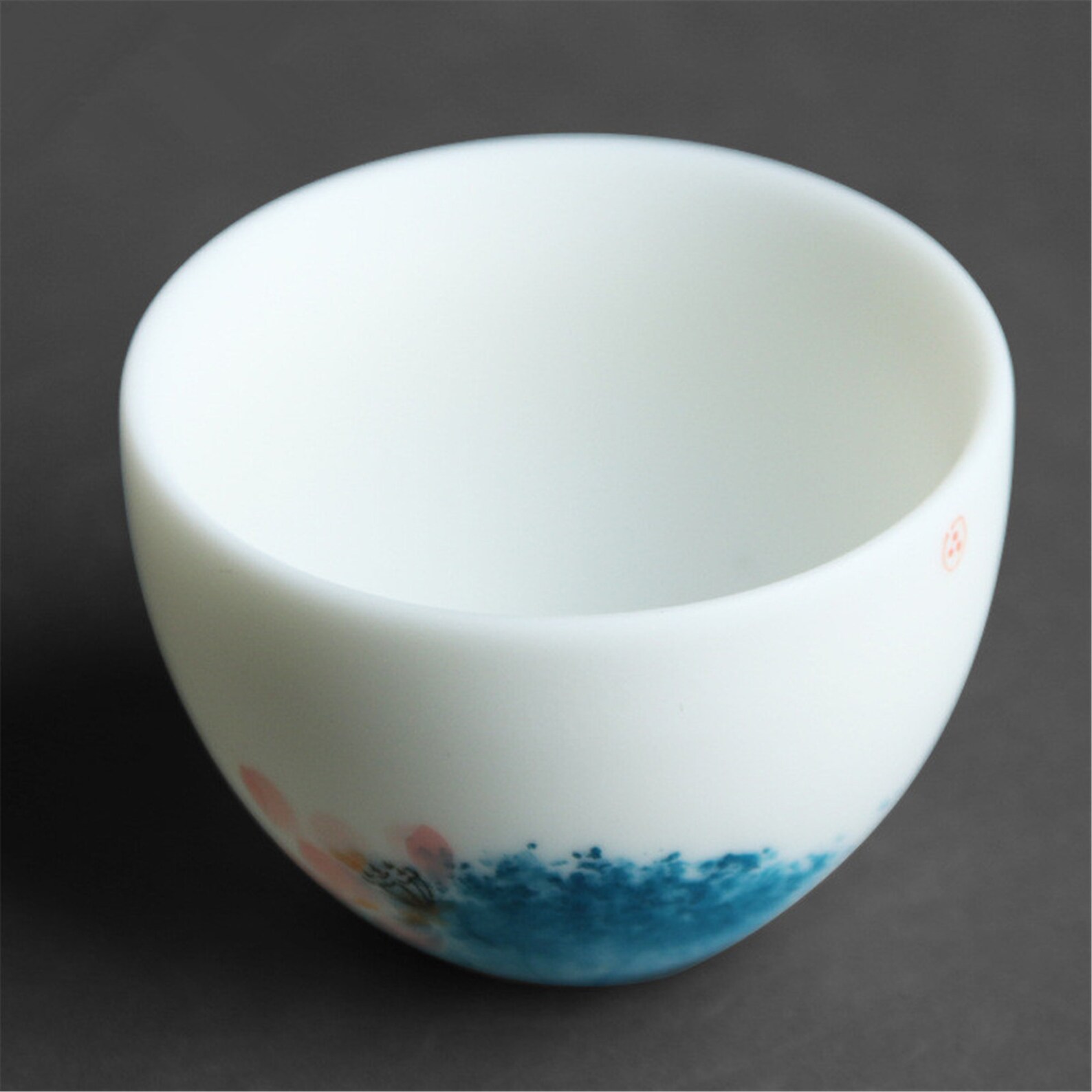 Handmade suet jade porcelain master teacup Etsy