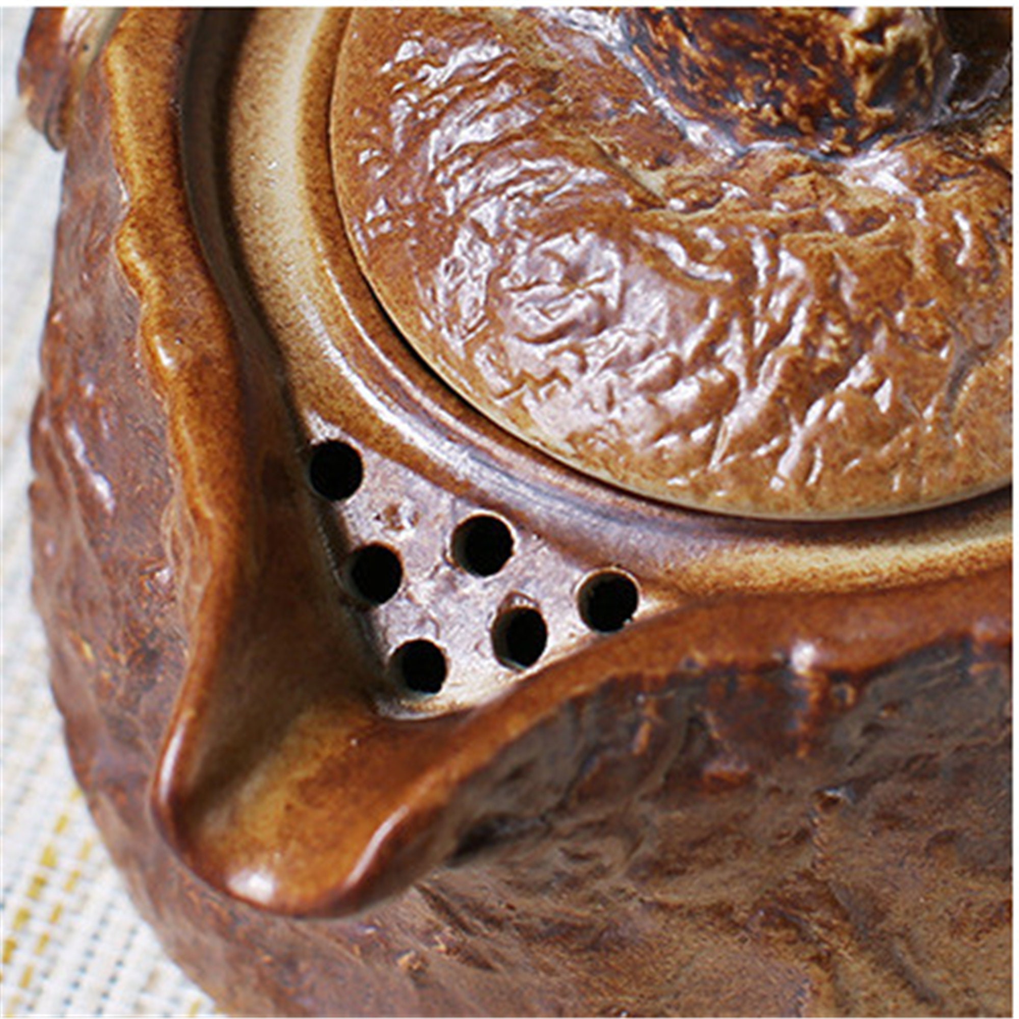 Handmade retro wood burning teapot one pot and two cups Etsy