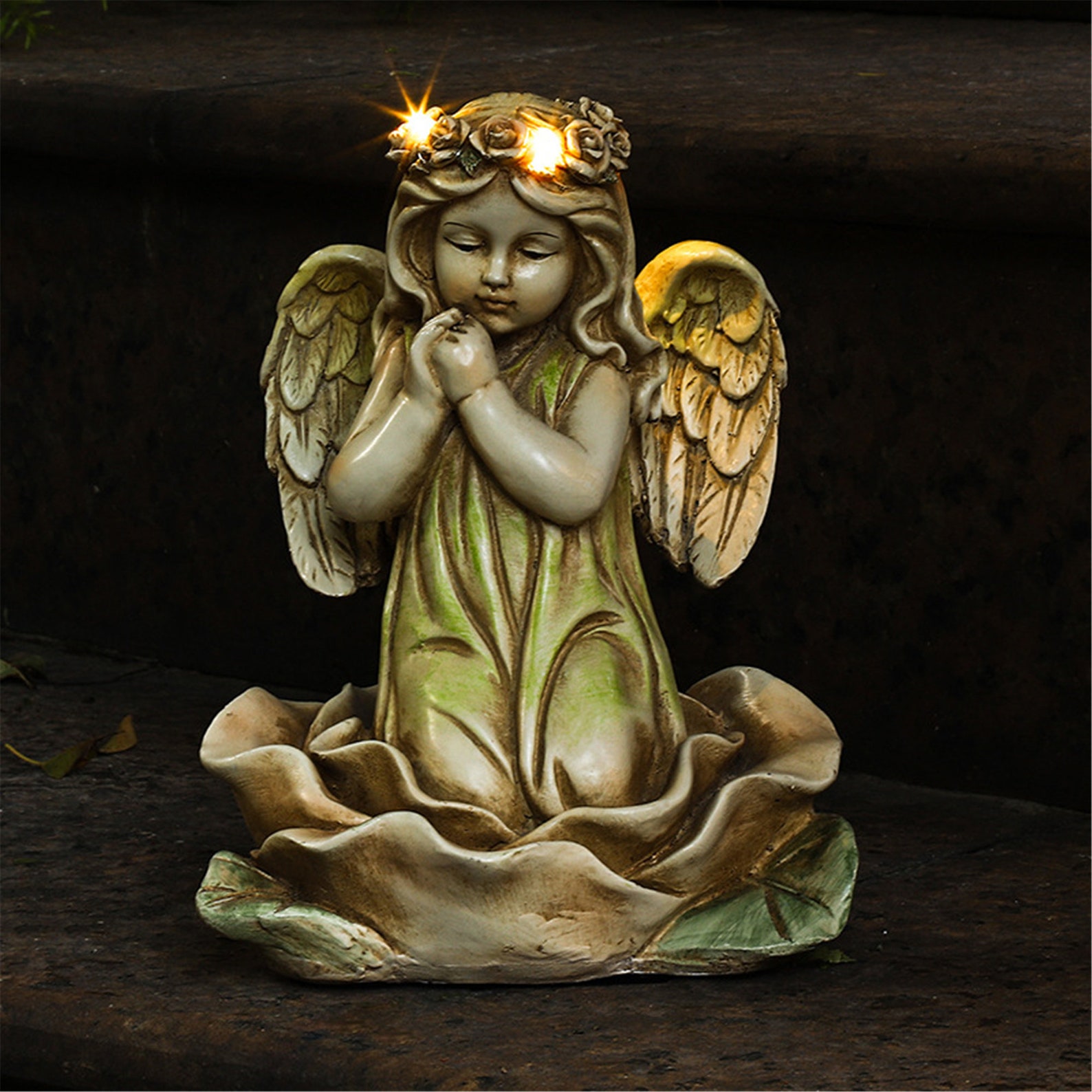 Angel garden decoration handmade resin ornaments Etsy