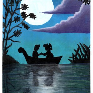 The Little Mermaid - Ariel and Eric - Kiss The Girl A4 Print