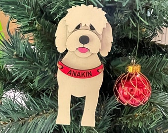 Goldendoodle Personalized Christmas Ornament - - Custom - Handmade