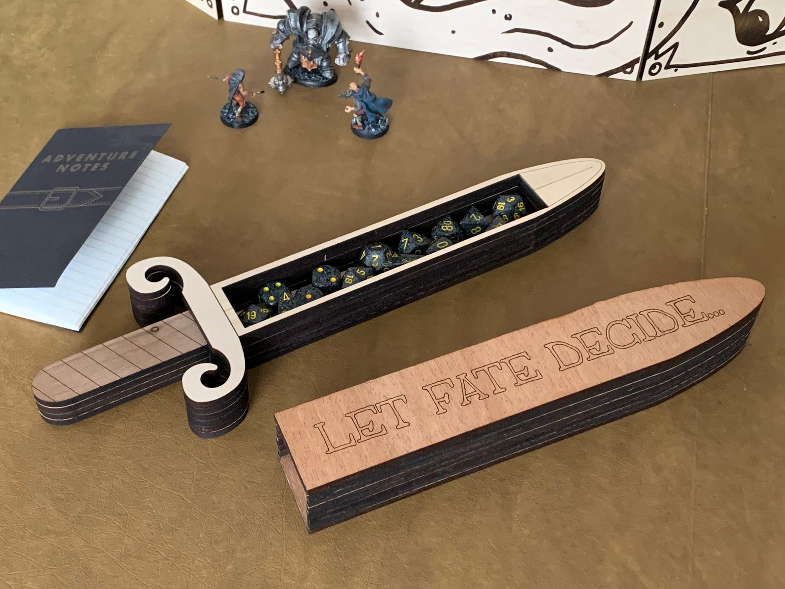 The Dice Dagger Dnd Dice Box Dungeons and Dragons Etsy UK