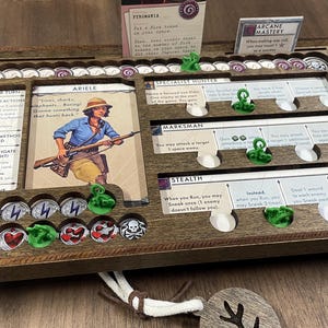 Cthulhu Death May Die Player Board - Two Versions - Wood - Handmade