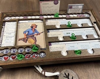 Cthulhu Death May Die Player Board - Two Versions - Wood - Handmade