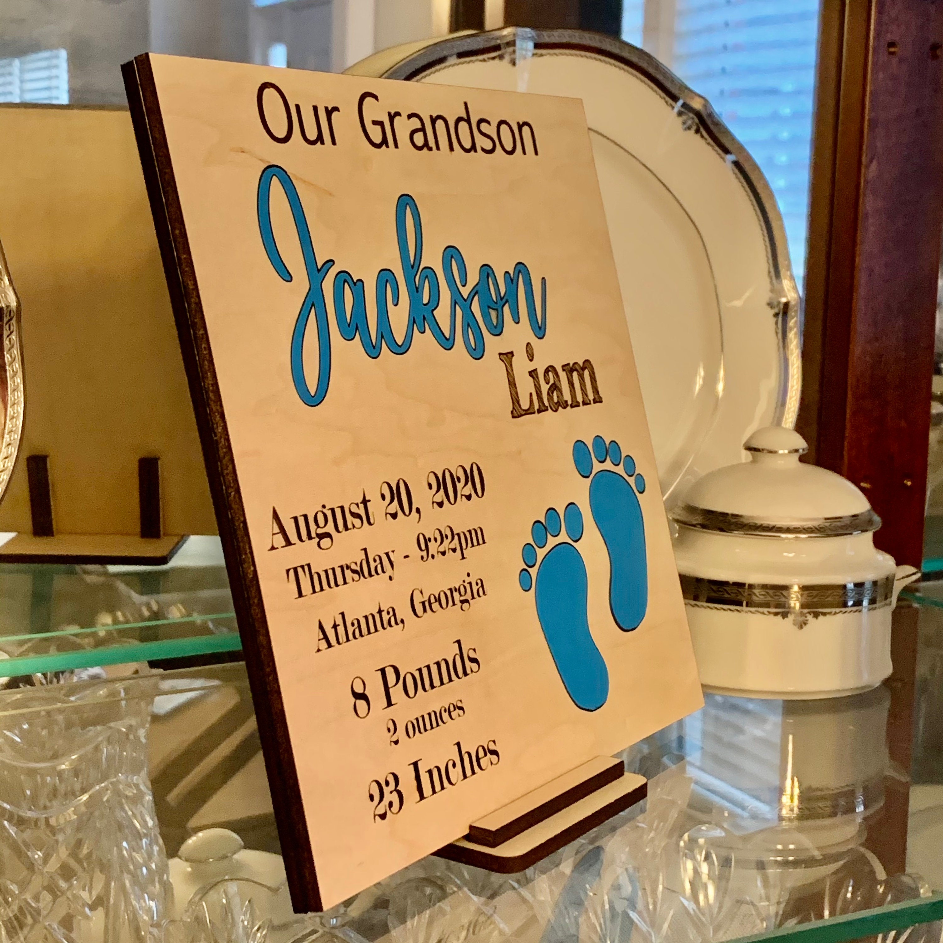 New Grandchild Sign First Grandchild Our Grandchildren Etsy