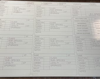 Five Parsecs from Home: Tablero de juego de borrado en seco Planetfall - ENVÍO GRATIS