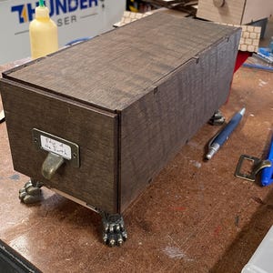 Mythos Card Box - The Professor - Stained - Claw Feet - Pull Tab - Eldritch - Cthulhu - Arkham - FREE SHIPPING!