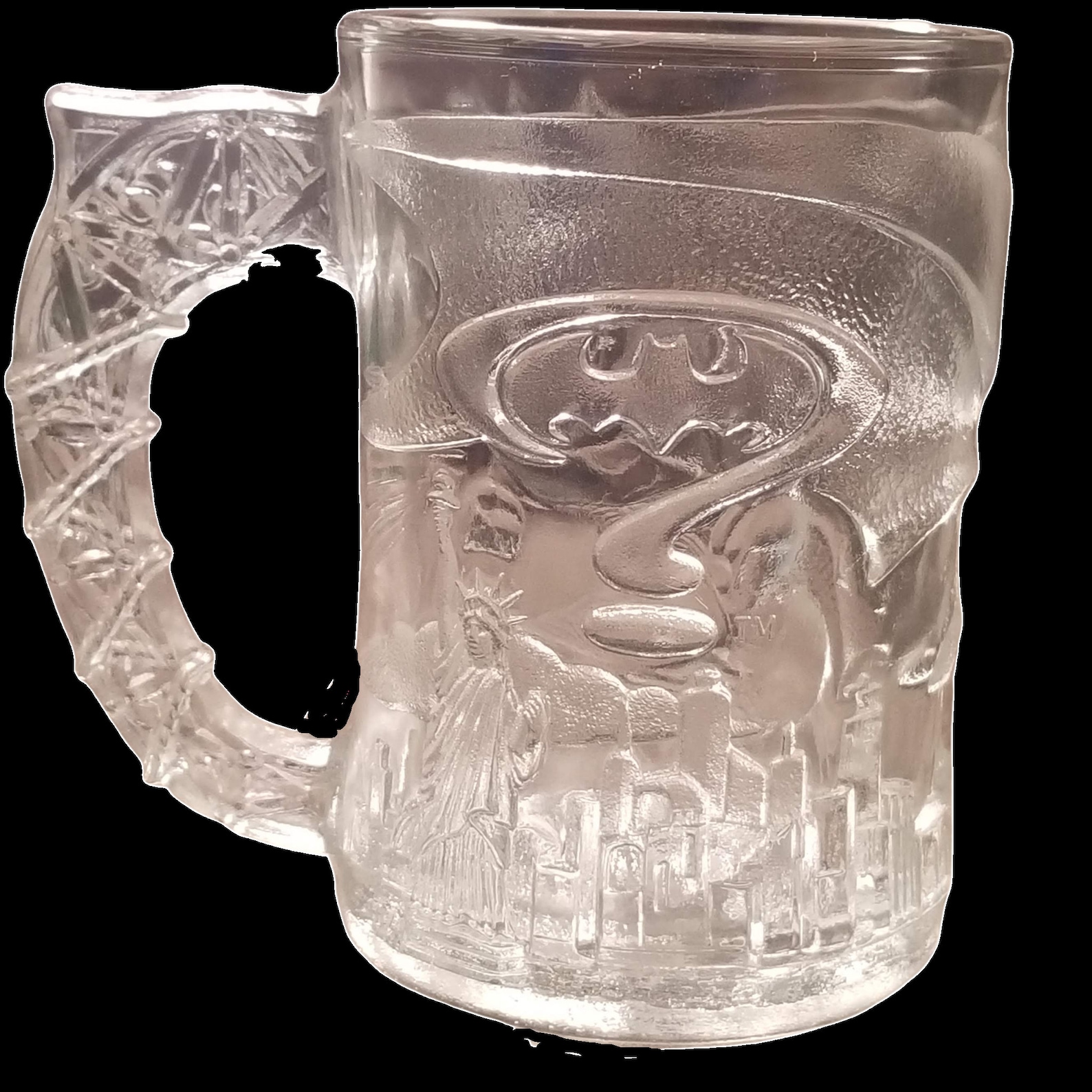 Glass Batman Forever Mug McDonald's 1995 Collectible
