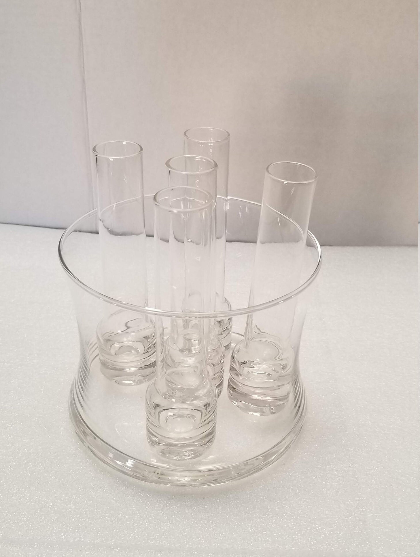 Set of Shooter Shot Glasses Vintage Tall Clear Glass Set Of 5 Etsy