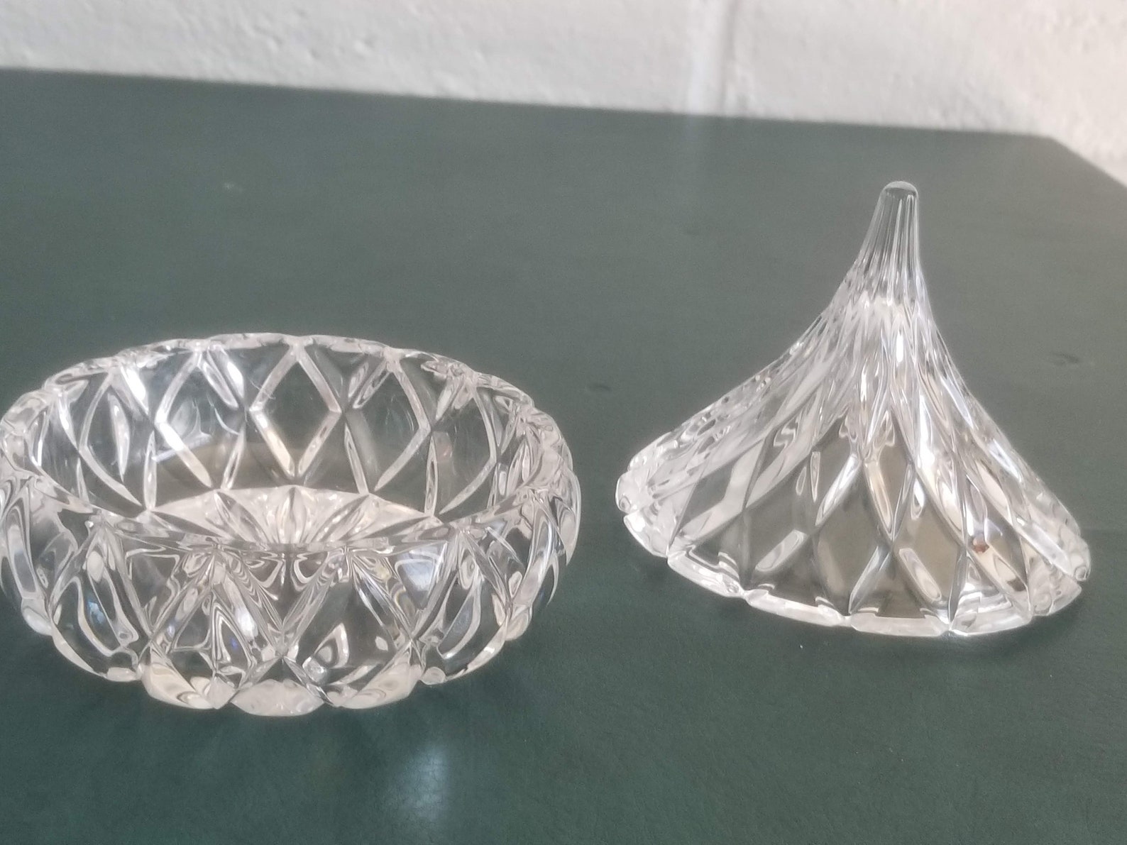 Candy Dish Crystal Hershey's Kiss Etsy