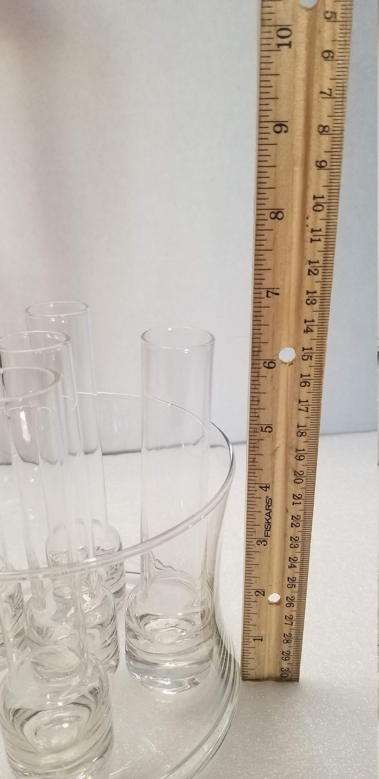 Set of Shooter Shot Glasses Vintage Tall Clear Glass Set of 5 Etsy