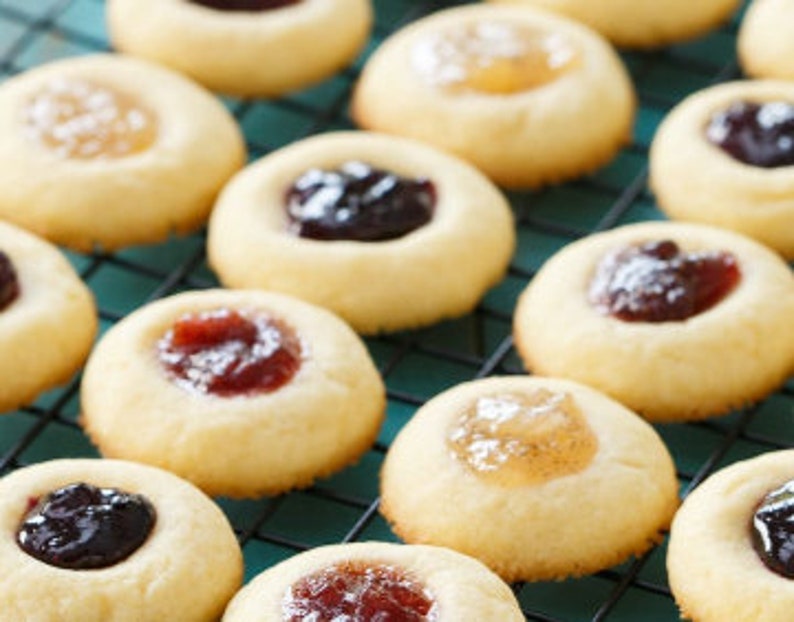 Thumbprint Cookies With Fruit Preserves Etsy