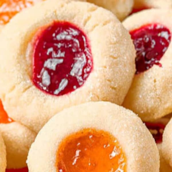 Thumbprint Cookies with Fruit Preserves