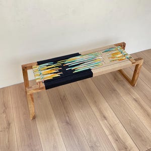 Modern Woven Bench Mid Century Modern Woven Bench Modern Entryway Bench End of Bed Handmade Bench Minimalist Bench Charpoy Bench