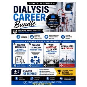 Paquete de información profesional para técnicos de diálisis / Currículum, entrevista, empleos en Canadá (PDF)