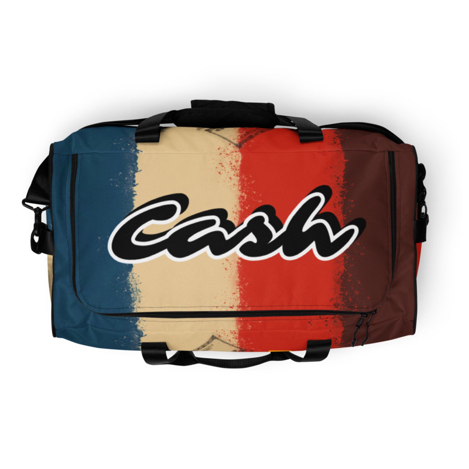 Fashionable Duffle bag Cash. Cool sport bag with money print Etsy